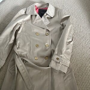 Authentic Coach 100 percent cotton beige trench coat